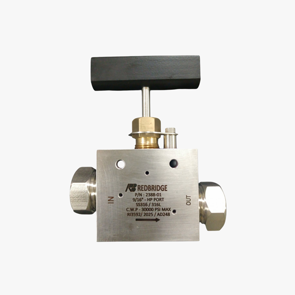 HIGH PRESSURE NEEDLE VALVE (30000 PSI)